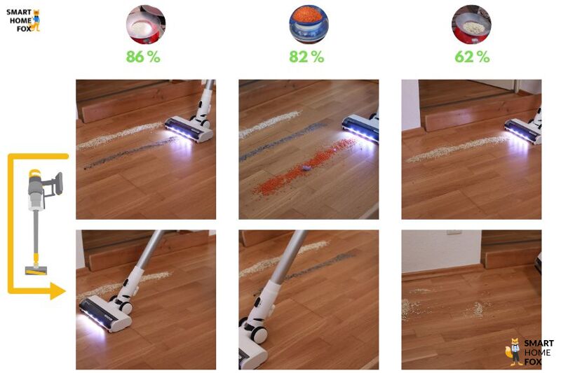 Reinigungstest des Tineco Floor One S7 Combo auf hartem Boden